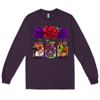 Plum halloween jars rose Long Sleeve Tee - BarkalooDesign