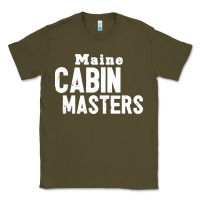 Army Green maine cabin masters Classic Tee - ArtMosaic