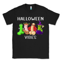 Black halloween vibes dick tie dye hippie retro lazy costume Classic Tee - ArtMosaic