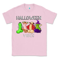Bubblegum Pink halloween vibes dick tie dye hippie retro lazy costume Classic Tee - ArtMosaic