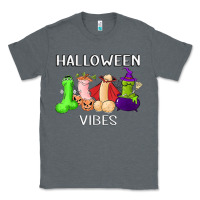 Charcoal Heather halloween vibes dick tie dye hippie retro lazy costume Classic Tee - ArtMosaic