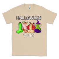 Mushroom halloween vibes dick tie dye hippie retro lazy costume Classic Tee - ArtMosaic