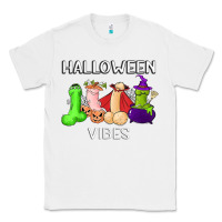 White halloween vibes dick tie dye hippie retro lazy costume Classic Tee - ArtMosaic
