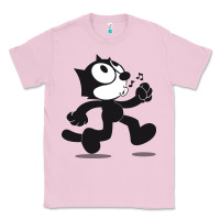Bubblegum Pink felix the cat whistling Classic Tee - ArtMosaic