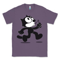 Lavender felix the cat whistling Classic Tee - ArtMosaic