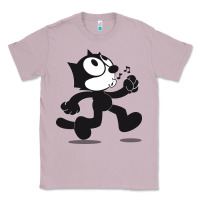 Lilac felix the cat whistling Classic Tee - ArtMosaic