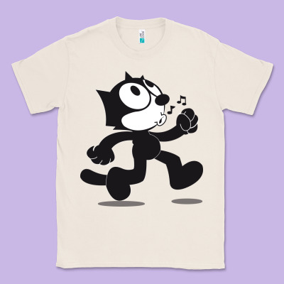 Felix The Cat Whistling Classic Tee Designed By Artmosaic