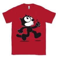 Red felix the cat whistling Classic Tee - ArtMosaic