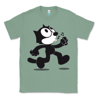 Sage felix the cat whistling Classic Tee - ArtMosaic