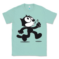 Seafoam felix the cat whistling Classic Tee - ArtMosaic