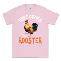 Bubblegum Pink Here Comes The Rooster Shirt Chicken Lady Outfit 243 Classic Tee - ArtMosaic