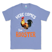 Colony Blue Here Comes The Rooster Shirt Chicken Lady Outfit 243 Classic Tee - ArtMosaic