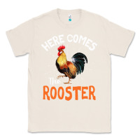 Natural Here Comes The Rooster Shirt Chicken Lady Outfit 243 Classic Tee - ArtMosaic
