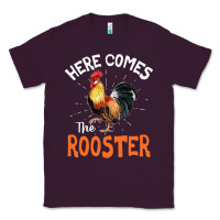 Plum Here Comes The Rooster Shirt Chicken Lady Outfit 243 Classic Tee - ArtMosaic