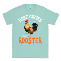 Seafoam Here Comes The Rooster Shirt Chicken Lady Outfit 243 Classic Tee - ArtMosaic