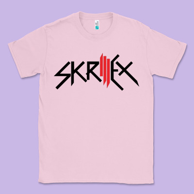 White Skrillex Classic Tee Designed By Artmosaic