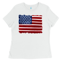 White american flag Ladies Tee - Artiststas