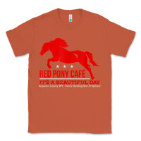 Copper Red Pony Cafe, Funny cute horse lover Classic Tee - ArtMosaic
