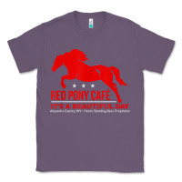 Lavender Red Pony Cafe, Funny cute horse lover Classic Tee - ArtMosaic
