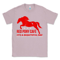 Lilac Red Pony Cafe, Funny cute horse lover Classic Tee - ArtMosaic