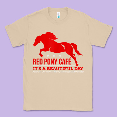 Red Pony Cafe, Funny Cute Horse Lover Classic Tee Designed By Artmosaic