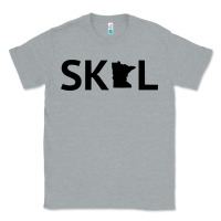 Heather Grey skol minnesota hoodie  let's go mn hooded sweatshirt Classic Tee - ArtMosaic