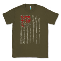 Army Green Seether Bone Flag Classic Tee - ArtMosaic