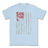 Dusty Blue Seether Bone Flag Classic Tee - ArtMosaic