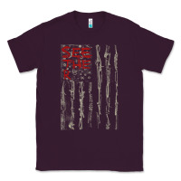 Plum Seether Bone Flag Classic Tee - ArtMosaic