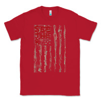 Red Seether Bone Flag Classic Tee - ArtMosaic