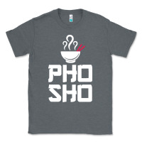 Charcoal Heather pho sho foodie asian food humor chopsticks funny Classic Tee - ArtMosaic
