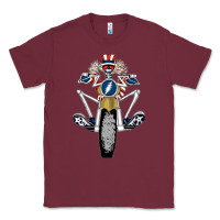Burgundy grateful motor ber Classic Tee - ArtMosaic
