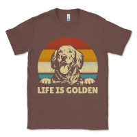 Chestnut Golden Retriever Dog Life is golden retro vintage Classic Tee - ArtMosaic