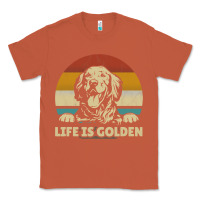 Copper Golden Retriever Dog Life is golden retro vintage Classic Tee - ArtMosaic