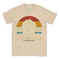 Mushroom Golden Retriever Dog Life is golden retro vintage Classic Tee - ArtMosaic