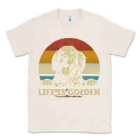 Natural Golden Retriever Dog Life is golden retro vintage Classic Tee - ArtMosaic