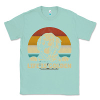 Seafoam Golden Retriever Dog Life is golden retro vintage Classic Tee - ArtMosaic