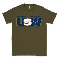 Army Green United Steelworkers - Unity and Strength for Worke Classic Tee - ArtMosaic