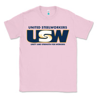 Bubblegum Pink United Steelworkers - Unity and Strength for Worke Classic Tee - ArtMosaic