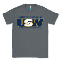 Charcoal Heather United Steelworkers - Unity and Strength for Worke Classic Tee - ArtMosaic