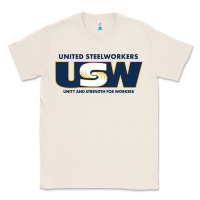 Natural United Steelworkers - Unity and Strength for Worke Classic Tee - ArtMosaic