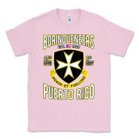 Bubblegum Pink Borinqueneers Puerto Rico Flag Honor Et Fidelitas Classic Tee - ArtMosaic