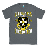 Charcoal Heather Borinqueneers Puerto Rico Flag Honor Et Fidelitas Classic Tee - ArtMosaic