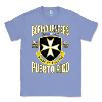 Colony Blue Borinqueneers Puerto Rico Flag Honor Et Fidelitas Classic Tee - ArtMosaic