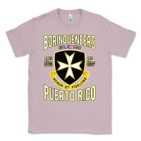 Lilac Borinqueneers Puerto Rico Flag Honor Et Fidelitas Classic Tee - ArtMosaic