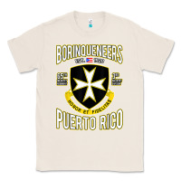 Natural Borinqueneers Puerto Rico Flag Honor Et Fidelitas Classic Tee - ArtMosaic
