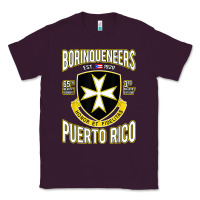 Plum Borinqueneers Puerto Rico Flag Honor Et Fidelitas Classic Tee - ArtMosaic