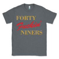 Charcoal Heather forty fvckin' niners Classic Tee - ArtMosaic