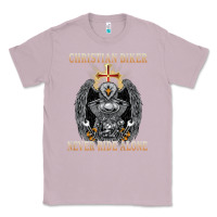 Lilac jesus christian biker never ride alone Classic Tee - ArtMosaic