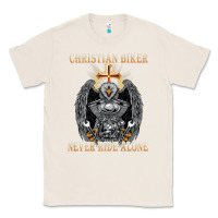 Natural jesus christian biker never ride alone Classic Tee - ArtMosaic